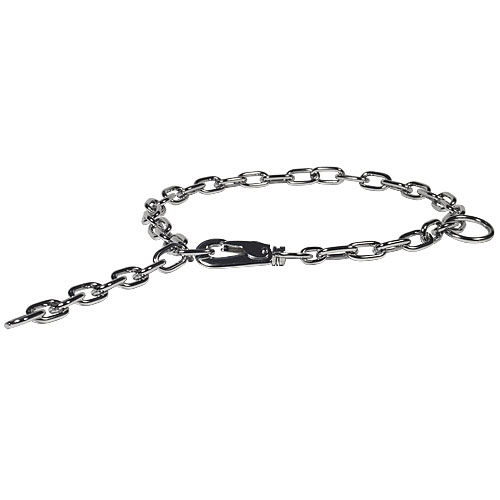 Collare a catena con moschettone, 3,0 mm